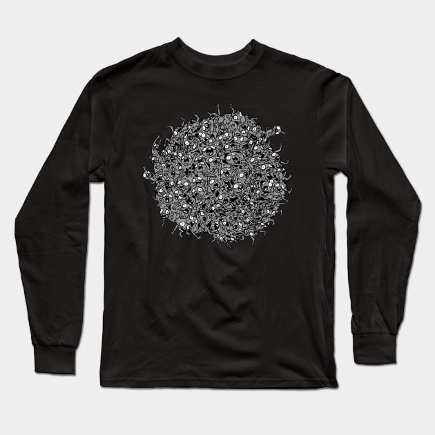 Zombie Ball Long Sleeve T-Shirt by JimBryson